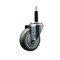 Service Caster 4'' SS Gray Poly Wheel Swivel 3/4'' Expanding Stem Caster SCC-SSEX20S414-PPUB-34 - alternate 1